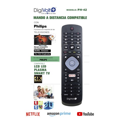 MANDO A DISTANCIA COMPATIBLE PHILIPS...