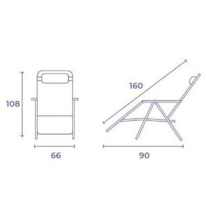 TUMBONA PLEGABLE BEIGE DE ACERO CON...