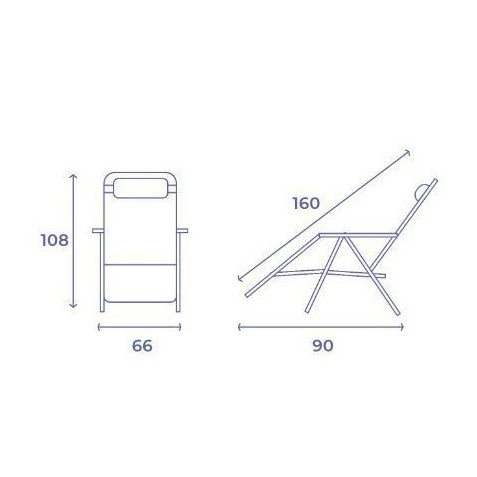 TUMBONA PLEGABLE BEIGE DE ACERO CON...