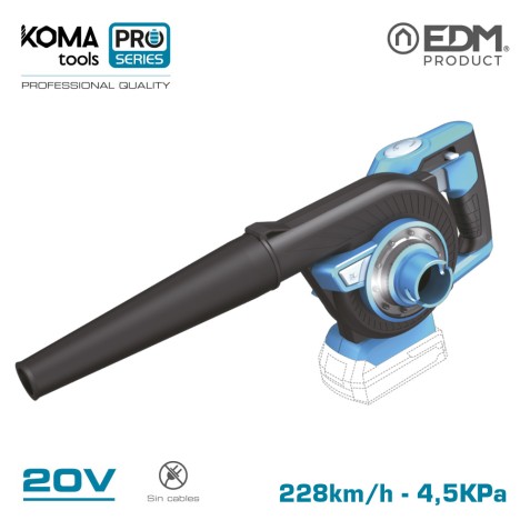 ASPIRADOR SOPLADOR 20V (SIN BATERIA Y...