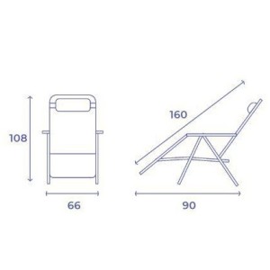 TUMBONA PLEGABLE BURDEOS DE ACERO CON...