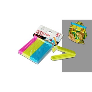 PACK 5 PINZAS DE CIERRE PLASTICO PARA...