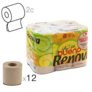 PACK 12 ROLLOS PAPEL HIGIENICO DOBLE...
