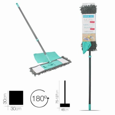 SET MOPA CON BAYETA MICROFIBRAS CON...