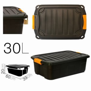 CAJA DE ALMACENAJE 60X39X20CM NEGRA...