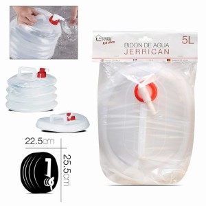 BIDON DE AGUA PLEGABLE 5 LITROS CON...