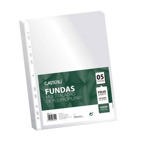 BOLSA DE 5 FUNDAS FOLIO 90 MICRAS...