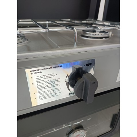 REAC COCINA 2 FUEGOS CON TAPA + HORNO...
