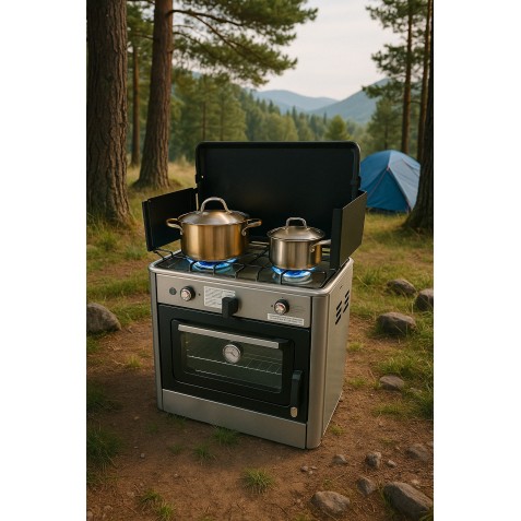 REAC COCINA 2 FUEGOS CON TAPA + HORNO...