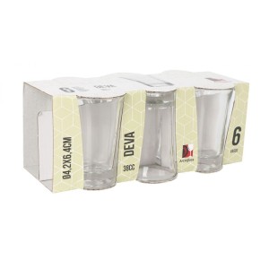 SET 6 VASOS CHUPITOS 38CC DEVA