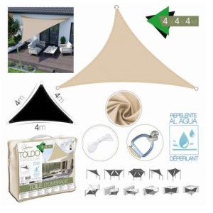 TOLDO TRIANGULAR 4X4X4 METROS BEIGE...