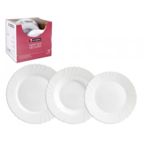 VAJILLA 18 PLATOS 26/24/20CM SEGURA...
