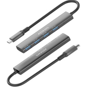 HUB TIPO C USB 3.0 4 PUERTOS AISENS