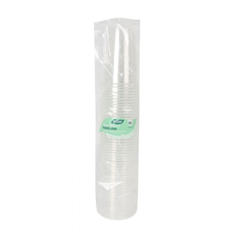 PACK 50 VASOS PLASTICOS TRANSPARENTE...