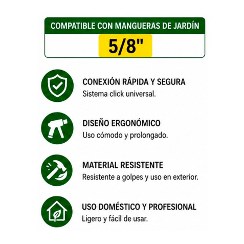 SET 4PCS BOQUILLA DE RIEGO +...