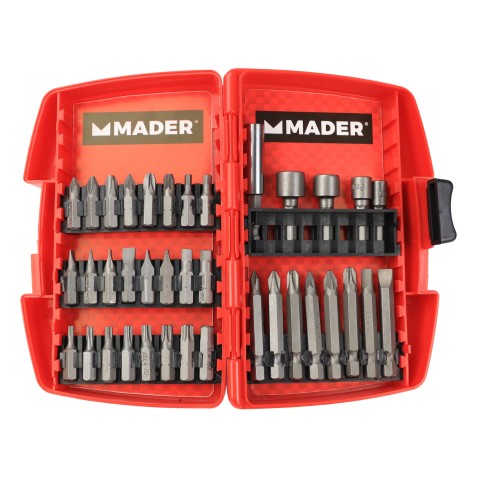 JUEGO VASOS Y PUNTAS 37 PCS CRV MADER