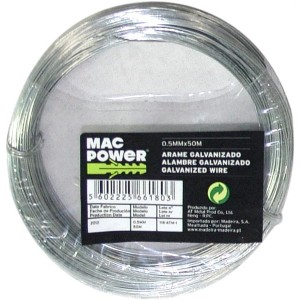 ALAMBRE GALVANIZADO 3mm. 250GR MAC POWER