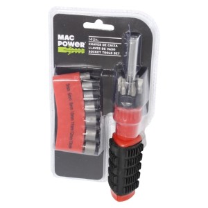 DESTORNILLADOR CON LLAVES DE VASO CRV 12 PCS MAC POWER