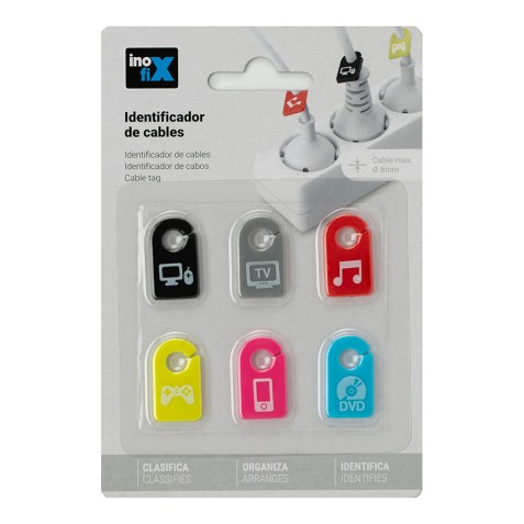 PACK 6 IDENTIFICADORES PARA CABLE...