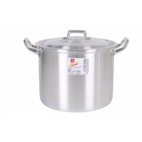 OLLA CON TAPA ALUMINIO 30CM 15 LITROS