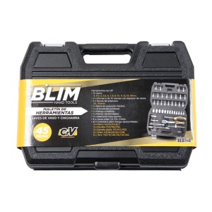 MALETIN HERRAMIENTAS C.V. 45 PCS 1/4"...