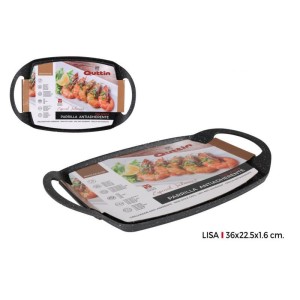 PARRILLA CON ASAS LISA INDUCCION 36X22CM QUTTIN