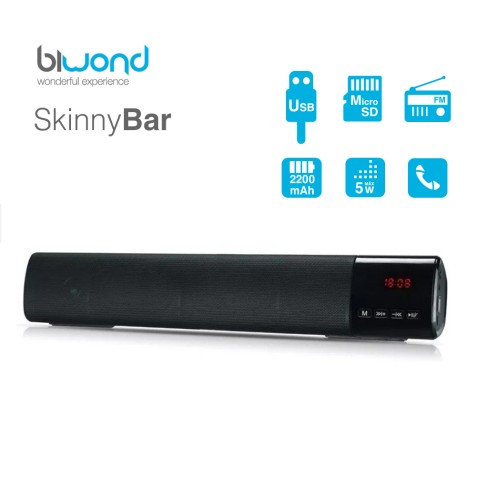 BARRA DE SONIDO 10W SKINNYBAR NEGRO...