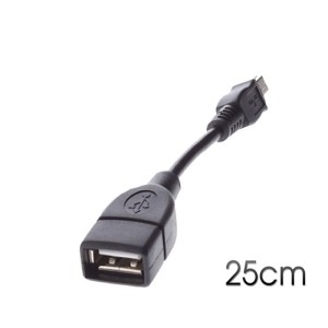 CABLE OTG MINI USB A USB 25CM CROMAD