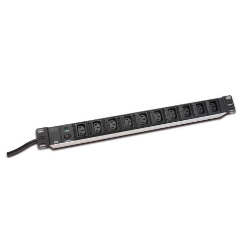 REGLETA RACK 19" 10 TOMAS IEC C13 +...