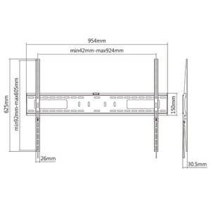SOPORTE DE PARED TV LED LCD 60"-100"...