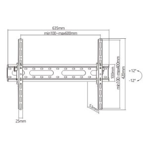 SOPORTE DE PARED TV LED LCD 37"-86"...