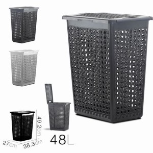 CESTA ROPA RECTANGULAR CON TAPA 48...