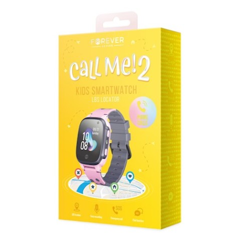 SMARTWATCH KIDS KW-60 CALL FOREVER ROSA