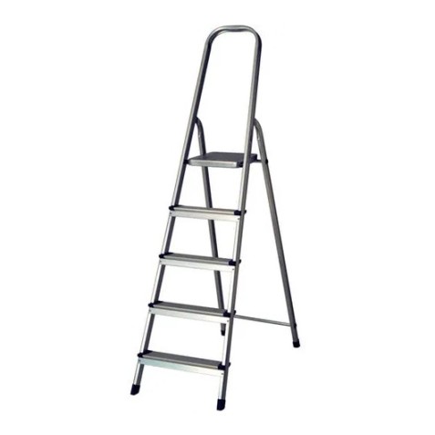 ESCALERA METÁLICA 5 PELDAÑOS GRIS...