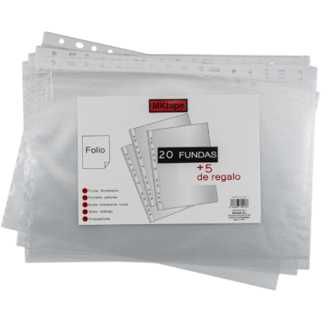 PACK 25 FUNDAS PLASTICAS MULTITALADRO...