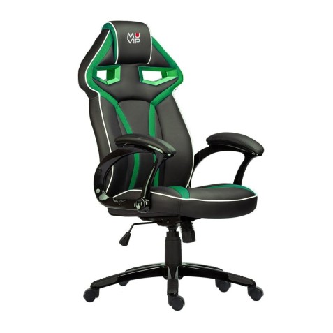 SILLA GAMING GM300 NEGRO/VERDE MUVIP