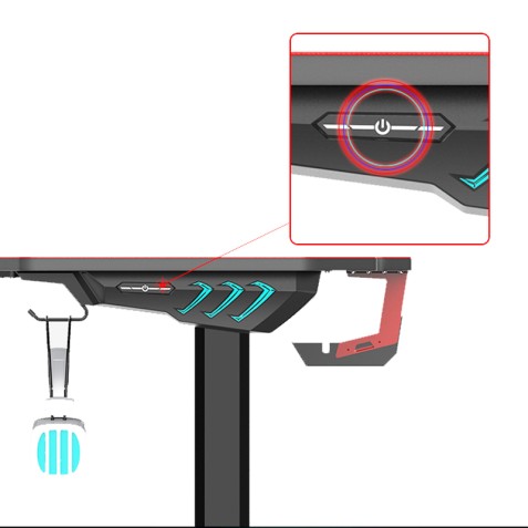 MESA GAMING PRO800 XL FIBRA CARBONO |...