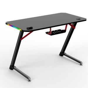 MESA GAMING PRO1700 FIBRA CARBONO LUZ...