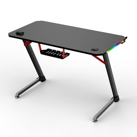 MESA GAMING PRO1700 FIBRA CARBONO LUZ...