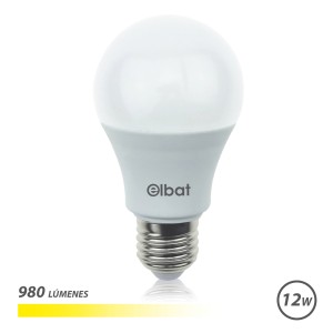 REACONDICIONADA BOMBILLA LED A60 | 12W | 980LM | E27 | LUZ CALIDA | ELBAT