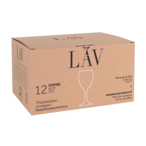 SET 12 COPAS DE VINO 245CC EMPIRE LAV