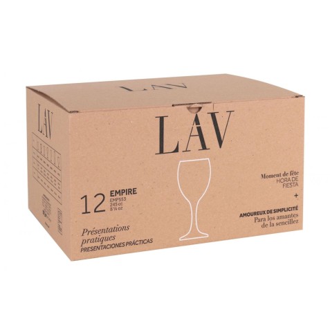 SET 12 COPAS DE VINO 245CC EMPIRE LAV