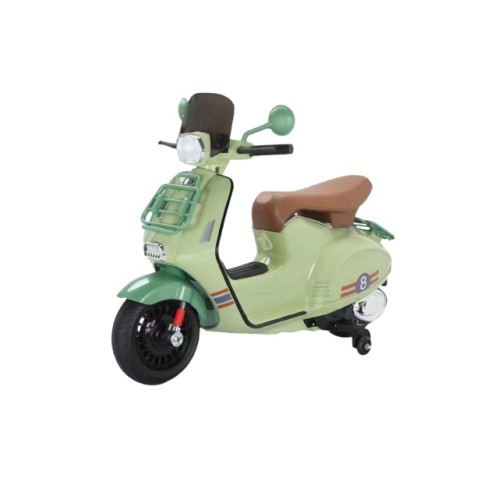 MOTO SCOOTER CLASICO CON RUEDINES VERDE