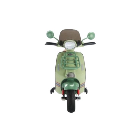 MOTO SCOOTER CLASICO CON RUEDINES VERDE