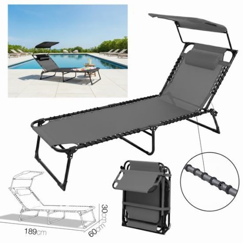 TUMBONA C/ PARASOL GOA TEXTILENO...