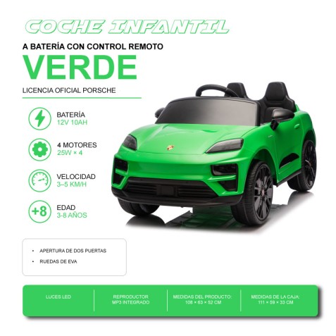 COCHE INFANTIL A BATERIA CON CONTROL...