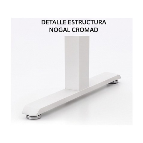 MESA DE OFICINA 140X80X75CM NOGAL CROMAD