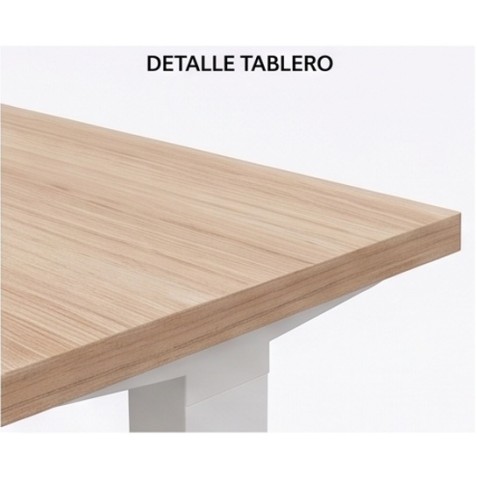 MESA DE OFICINA 140X80X75CM NOGAL CROMAD