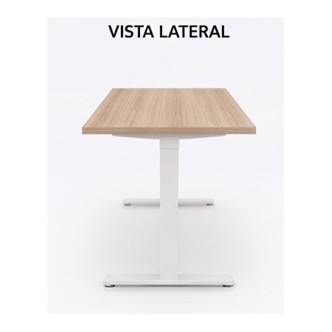 MESA DE OFICINA 160X80X75CM NOGAL CROMAD