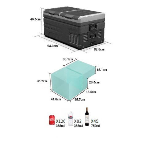 NEVERA PORTATIL CON COMPRESOR LG 90...